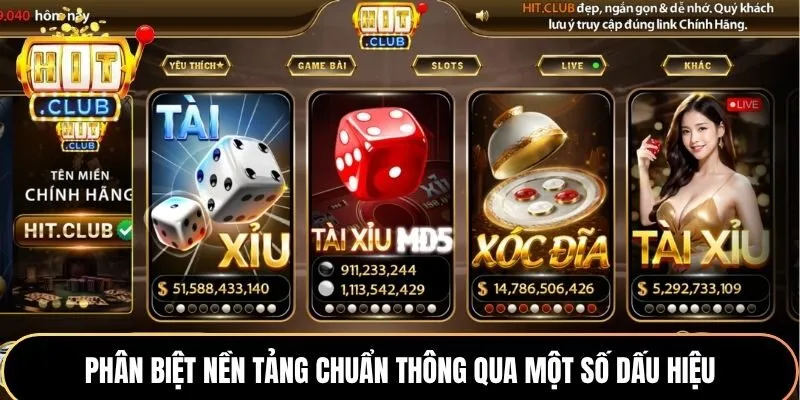 Phân biệt nền tảng chuẩn thông qua một số dấu hiệu